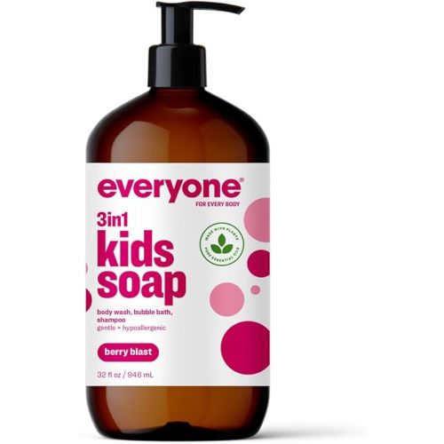 Everyone 3 In 1 Berry Blast Kids Soap, 32 FZ