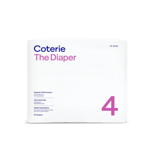 Coterie Size 4 Diapers, 25 CT