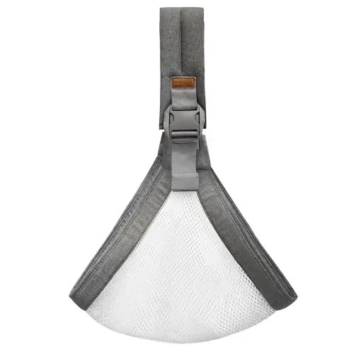 Baby Sling Carrier Newborn to Toddler Adjustable One-Shoulder Design with Hip Seat Support, Labor-Saving Baby Wraps Carrier 10-30 lbs(Mesh,Gray)