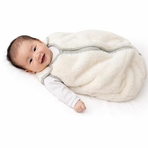 Baby Deedee Sleep Nest Teddy - Sherpa Sleep Sack 2.5 TOG 0-6M Ivory