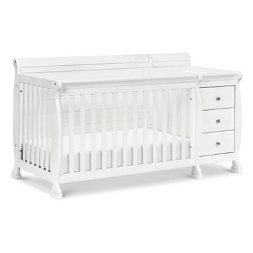 DaVinci Kalani 4-in-1 Convertible Crib & Changer, Color: White