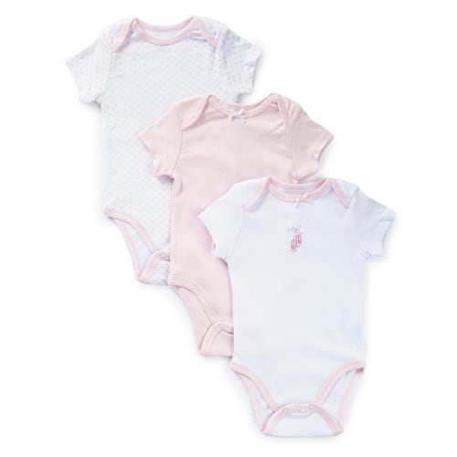 Little Me Baby Girls Newborn-9 Months Prima Ballerina Bodysuits 3-Pack