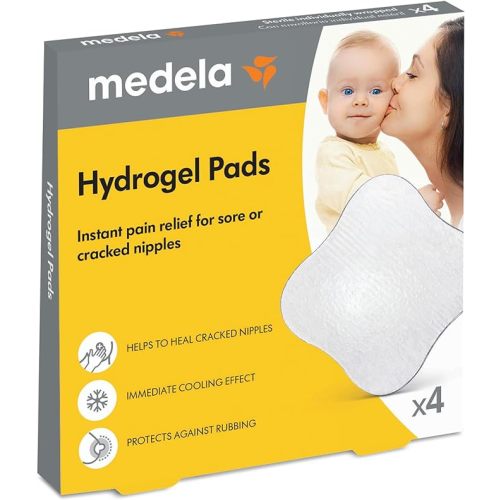 Medela Hydrogel Pads | Pain Relief for Sore or Cracked Nipples | Breastfeeding Essentials - HydroGel Pads