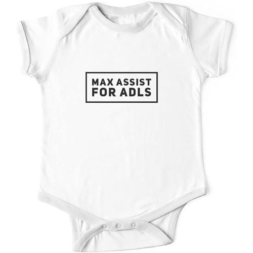Max Assist for Adls Baby Onesie Infant Outfit Bodysuits One-Piece Multicolor 24 Months