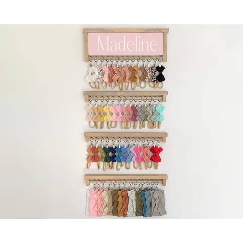 Baby Headband Organizer & Headband Holder Baby shower gift Birthday gift Nursery Wall Decor Addition