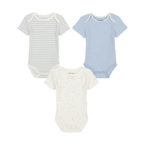 Baby Boys 3-Piece Short Sleeve Bodysuits Set