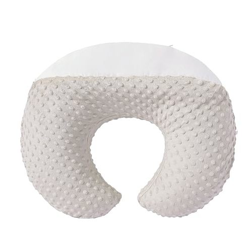 DONOMILO Nursing Pillow and Positioner Breastfeeding and Bottle Feeding, Propping Baby, Tummy Time, Sitting Support for Baby Boy Baby Girl, with Removable Dots Cover (Sand, 22 X 17.7 X 5.9 Inch)
