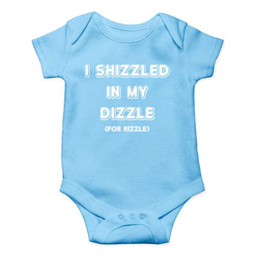AW Fashions I Shizzled In My Dizzle, For Rizzle Baby Bodysuit Newborn Apparel Outfit for Boys or Girls