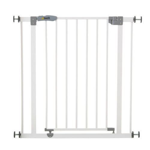 Hauck Open N Stop Pressure Fit Baby And Pet Safety Gate, Accommodates 29 To 31" Wide Home Doorway, Stairway, Or Hallway, White