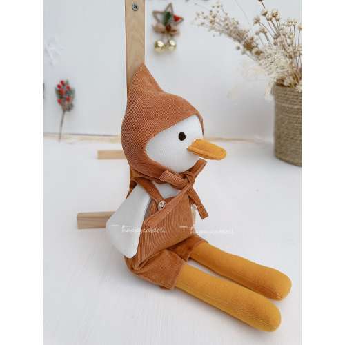 Stuffed Duck Linen Toy (Doll with Outfit)