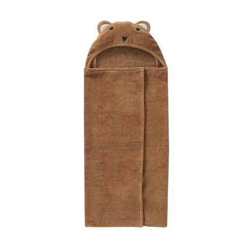 west elm x pbk Puppy Bath Baby Hooded Towel - Bear