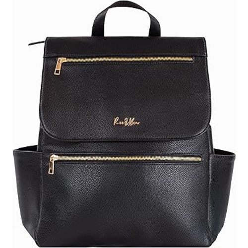 Amazon.com: Premium Vegan Leather Diaper Bag Backpack: With stroller and crossbody straps. Designer Baby Bag, Stylish and Functional Diaper Backpack (Tan Brown) : Baby