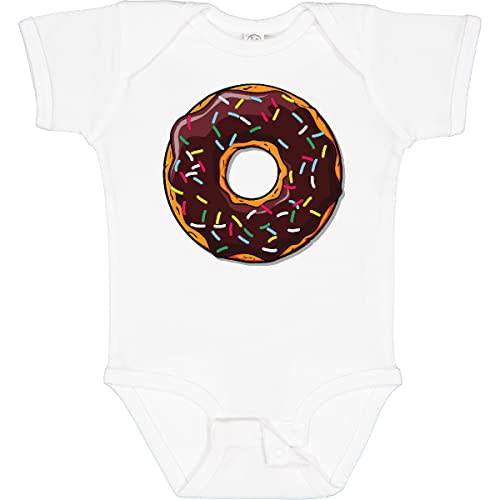 inktastic Chololate Donut with Sprinkles Baby Bodysuit