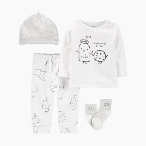Carter's 4-Piece Set - White Milk, 6M