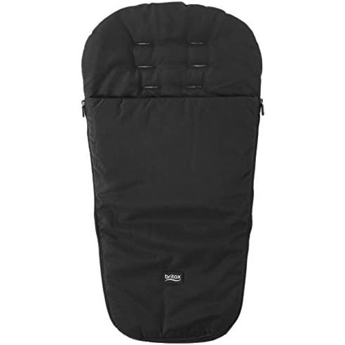 Britax Stroller Sleeping Bag Footmuff | Durable and Warm Insulation Fabric + 2-Side Zip Opening Black