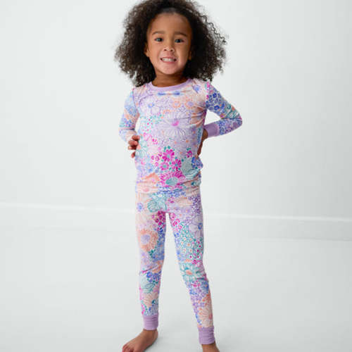 Doodle Blooms Two-Piece Pajama Set