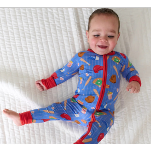 Blue All Stars Zippy - Little Sleepies