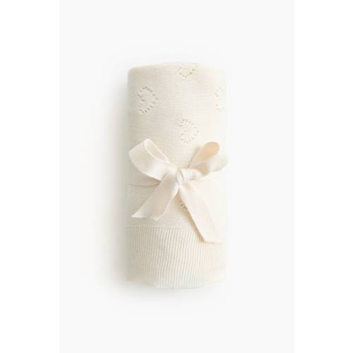 COTTON POINTELLE BABY BLANKET