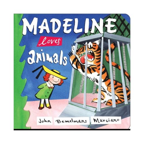 Madeline Loves Animals - by John Bemelmans Marciano (Board Book)