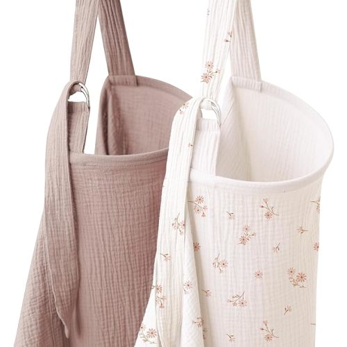 2 Pack Muslin Nursing Cover for Breastfeeding, Soft & Breathable 100% Cotton Breastfeeding Cover up