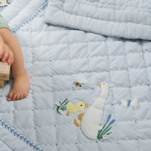 Rowan Ducks Baby Quilt | Pottery Barn Kids