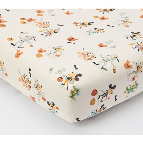 Disney Mickey Mouse and Friends Halloween Organic Crib Fitted Sheet