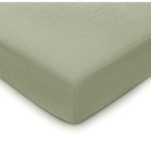 Muslin Fitted Crib Sheet, Extra Soft 100% Muslin Cotton Crib Sheets For Standard Crib And Toddler Mattresses By Comfy Cubs - Cedar