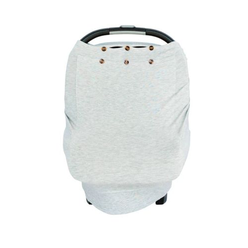 Snuggle Shield Luxe Protection Rayon From Bamboo Multi Use Antimicrobial Air Filtering Infant Car Seat/nursing Cover - Gray