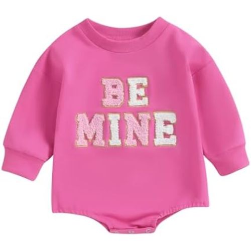 KOSUSANILL Baby Girl Boy Oversized Sweatshirt Romper Newborn Infant Long Sleeve Bubble Sweater Pullover Outfit