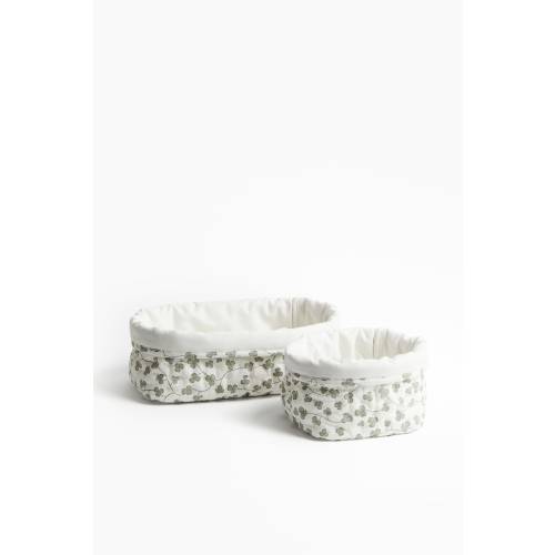 2-PACK Quilted Storage Baskets