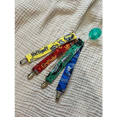 Pacifier clips made with licensed Harry Potter Fabric , baby shower, gift