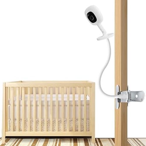 Baby Monitor Mount Compatible with Nanit Pro Smart & Flex Stand Baby Monitor, 15.7 Inch Flexible Arm, Metal Frame, Surface Mount