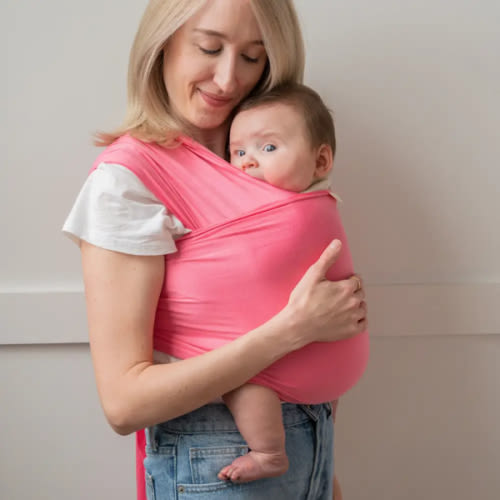 Guava Baby Wrap | Vibrant Pink Organic Baby Carrier