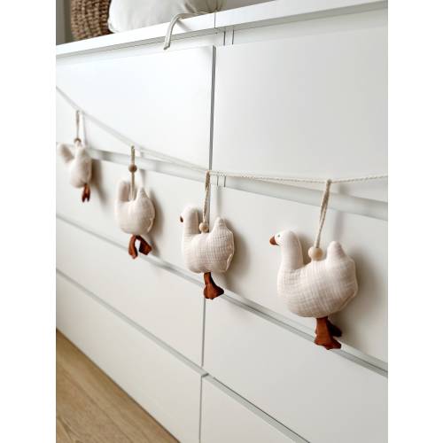 Goose Garland, Baby Room Decoration, Scandinavian Nursery Decoration, Rustic Garland, Countryside Geese Garland, Nursery Decoration