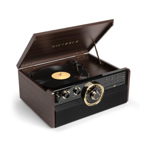 Empire 6-in-1 Wood Record Player
