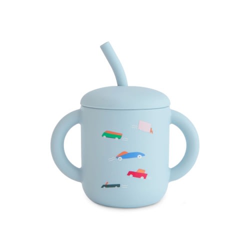 Silicone Training Cup & Straw