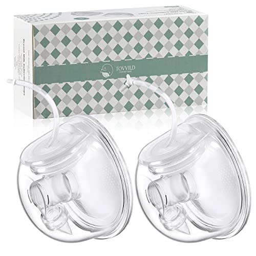 TOVVILD Breast Pump Milk Collection Cup - Compatible with Spectra S1/S2/S9, Not Original Accessories, Replace Breast Pump Kits, 24mm Flange Milk Collector Cup Tubing Parts