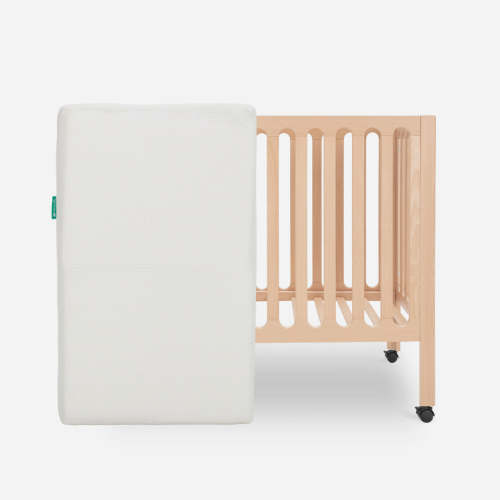 Newton Galileo Mini Crib with Newton Mattress - Natural