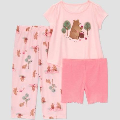 Carter's Just One You® Toddler Girls' 3pc Short Sleeve Pajama Set