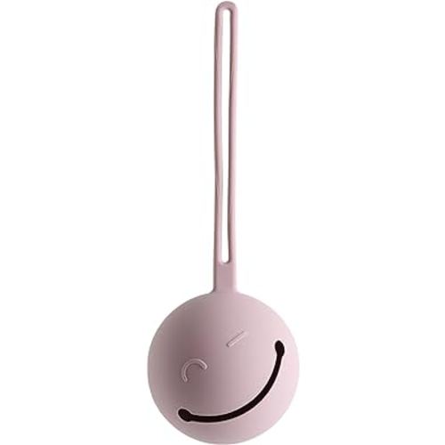 Smack Fun - Fun Case | Silicone Pacifier Holder Case | Pacifier case for diaper bag | Safe & Soft Material | Stain Resistant - Diaper Bag Essentials (Pale Mauve)