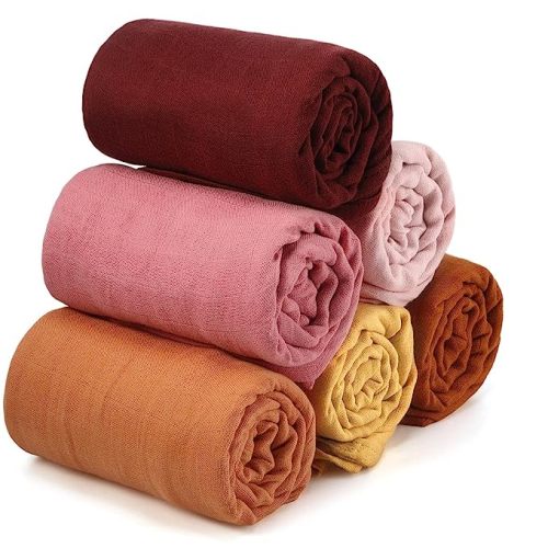 Amazon.com: Preboun 6 Pcs Muslin Breathable Cotton Baby Receiving Blankets