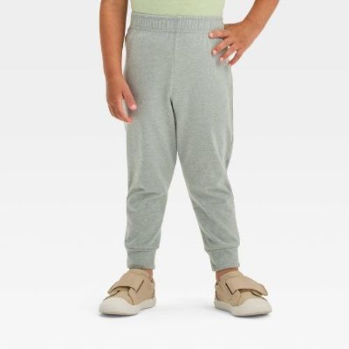 Toddler Boys' Jersey Jogger Pants - Cat & Jack™ Dark Gray 3T: Cotton Blend, Recycled Polyester, Midweight, Elastic Waistband