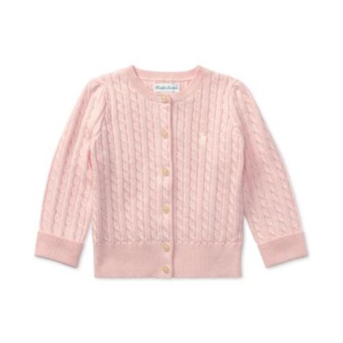 Baby Girls Cable-Knit Cotton Cardigan