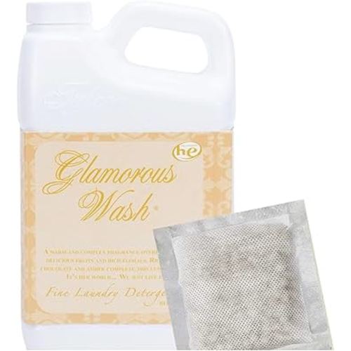 Wash Diva 16 Fl oz HE, BZ Laundry Detergent/with Glamorous Sachet Single Pouch L