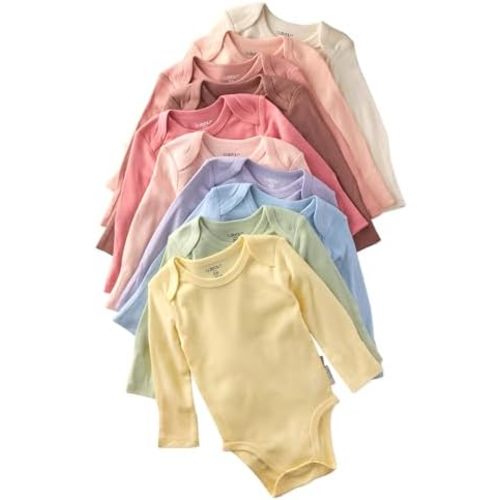 Butterblu unisex-baby Blake 10-pack Long Sleeve Bodysuits​ 100% Organic Cotton Baby Boy & Girls