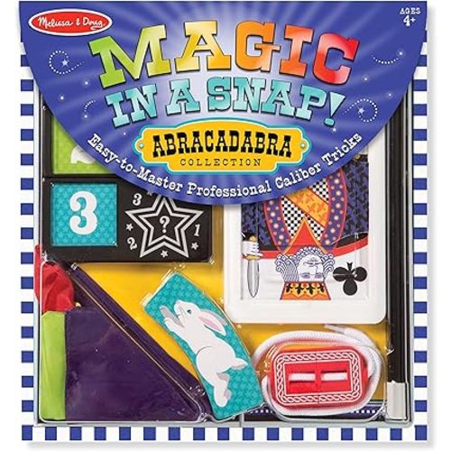 Melissa & Doug Magic in a Snap! Abracadabra Collection Magic Tricks Set (10 pcs)