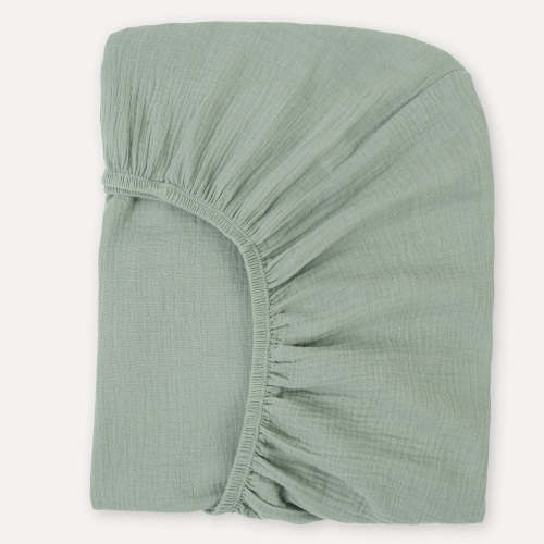 Sage Organic Muslin Cotton Crib Sheet