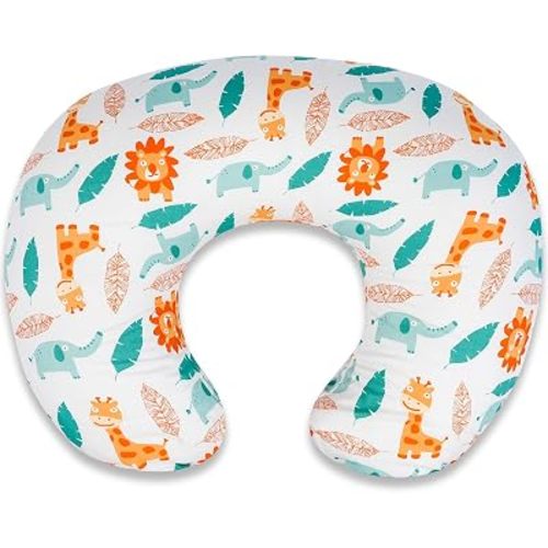 Nursing Pillow - Breastfeeding Pillow with Breathable Filling & Removable Cover, Ergonomic Support for Breastfeeding & Bottle (Lion Orange,0-12 Months)