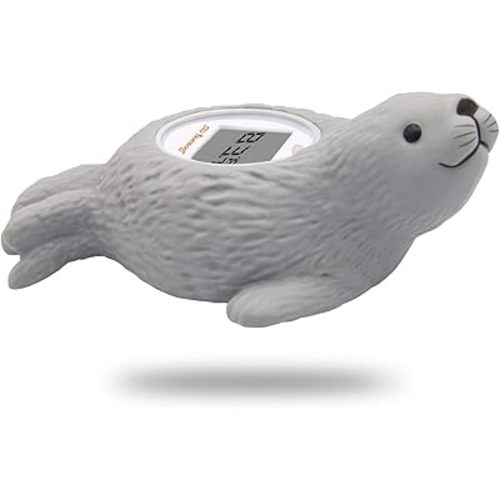 Doli Yearning Upgarde Digital Baby Bath LCD Thermometer |Kids' Bathroom Safety Products|Water Thermometer Infant Seal Shape|Floating Toys Temperature