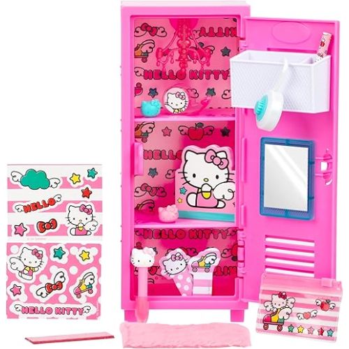 REAL LITTLES Hello Kitty® Micro Locker with Over 15 Tiny Surprises Inside! Customize and Decorate Your Locker and Discover Real Working Hello Kitty® Micro Stationery